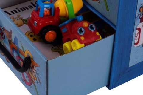 Pudełko kartonowe 4 szuflady pionowe SZKOŁA PRZYBORY