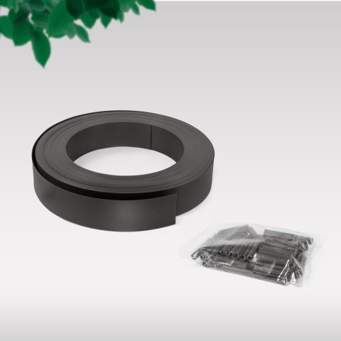 Taśma ogrodzeniowa system pionowy BASIC 48 mm ANTRACYT