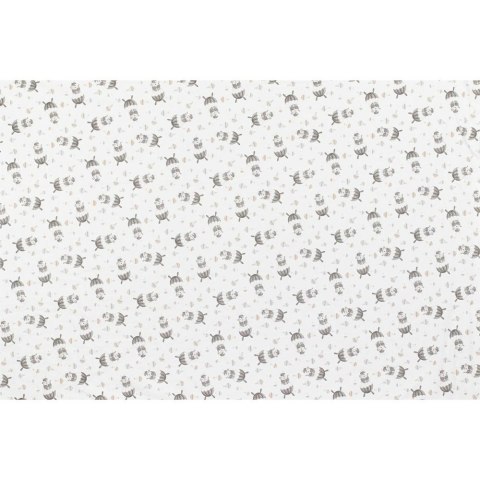 Kocyk dziecięcy 80x110 Misie szary mikrofibra