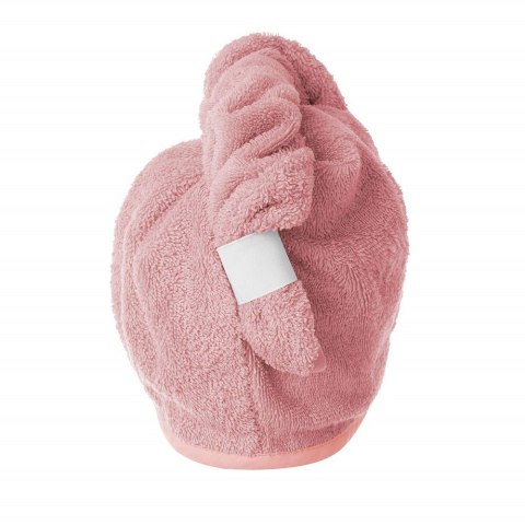 Turban kąpielowy 65x23 pudrowy frotte new ręcznik do włosów na głowę