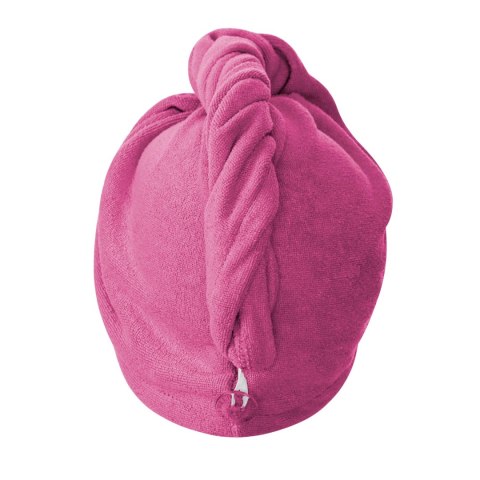 Turban ręcznik do włosów Active fuksjowy mikrofibra