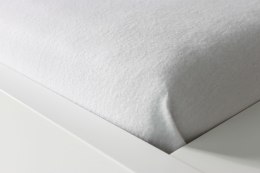 Prześcieradło flanelowe bez gumki 220x240 białe