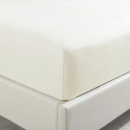 Prześcieradło satynowe 160x200 białe jednobarwne na wysoki materac I24