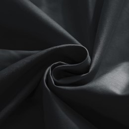 Prześcieradło satynowe 160x200 czarne jednobarwne na wysoki materac I24