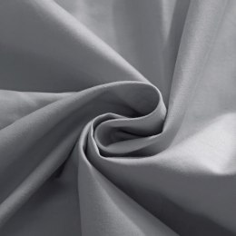 Prześcieradło satynowe 160x200 grafitowe jednobarwne na wysoki materac I24