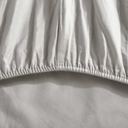 Prześcieradło satynowe 160x200 taupe jednobarwne na wysoki materac I24