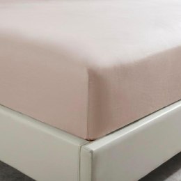 Prześcieradło satynowe 90x200 beżowe kaszmir jednobarwne na wysoki materac I24