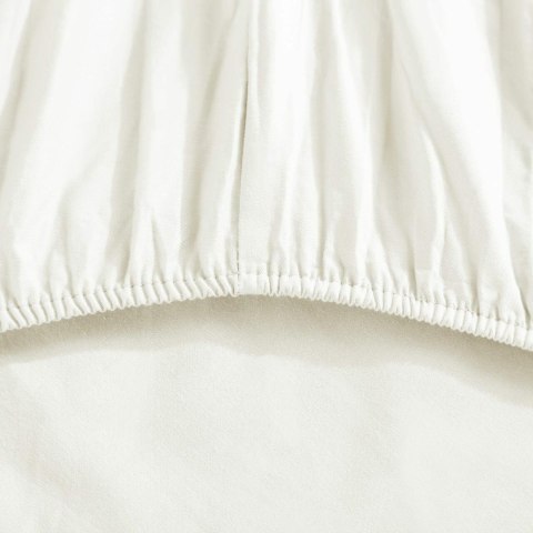 Prześcieradło satynowe 90x200 białe jednobarwne na wysoki materac I24