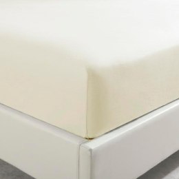 Prześcieradło satynowe 90x200 ekri jednobarwne na wysoki materac I24