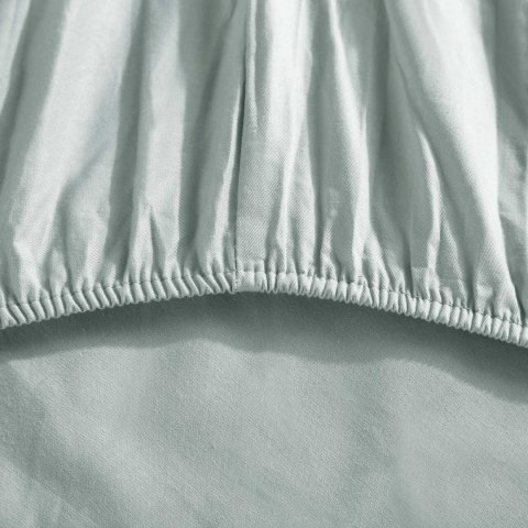 Prześcieradło satynowe 90x200 szałwiowe jednobarwne na wysoki materac I24