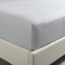 Prześcieradło satynowe 90x200 szare jasne jednobarwne na wysoki materac I24