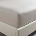 Prześcieradło satynowe 90x200 taupe jednobarwne na wysoki materac I24
