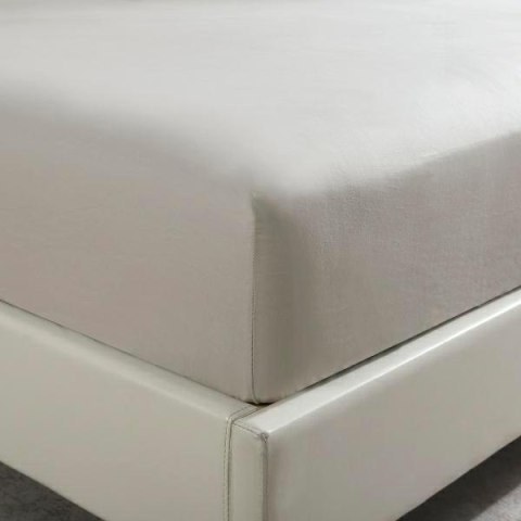 Prześcieradło satynowe 90x200 taupe jednobarwne na wysoki materac I24