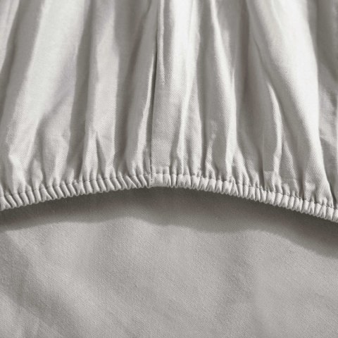 Prześcieradło satynowe 90x200 taupe jednobarwne na wysoki materac I24