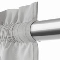 Zasłona gotowa 140x270 szara na taśmie Viva do salonu