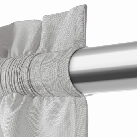 Zasłona gotowa 140x270 szara na taśmie Viva do salonu