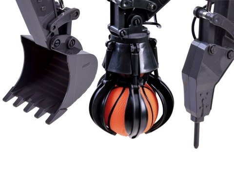 Duża koparka VOLVO 3w1 Zdalnie sterowana Pilot - 3 końcówki RC0495