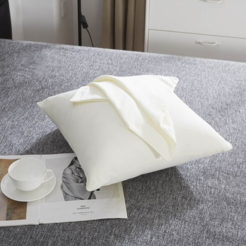 Poszewka satynowa 40x40 ekri jednobarwna I24