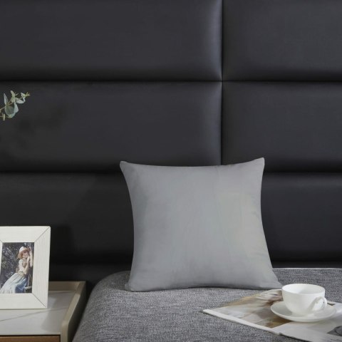 Poszewka satynowa 40x40 grafitowa jednobarwna I24