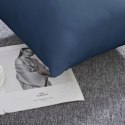 Poszewka satynowa 40x40 granatowa jednobarwna I24