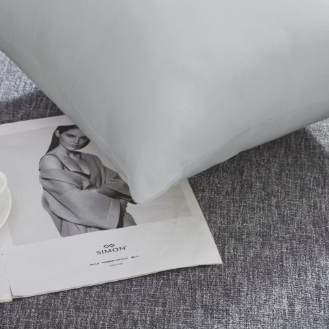 Poszewka satynowa 40x40 szara jednobarwna I24