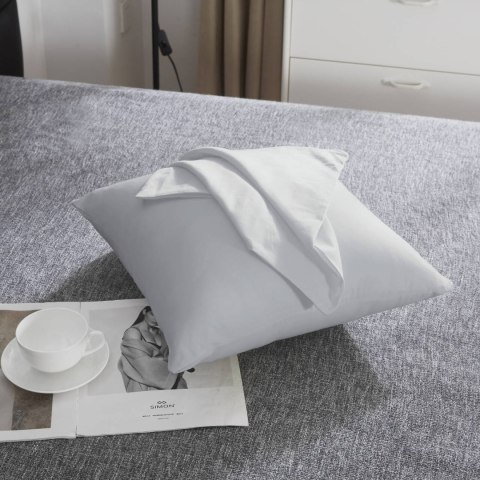 Poszewka satynowa 40x40 szara jednobarwna I24