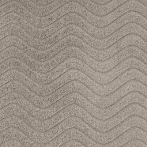 Koc narzuta 150x200 Emma beżowy fale z frędzlami Eurofirany