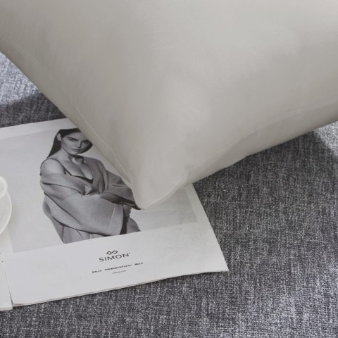 Poszewka satynowa 40x40 taupe beżowa jednobarwna I24