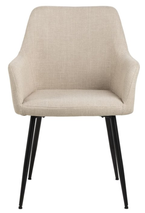 Krzesło Lizzy z podłokietnikami beżowe