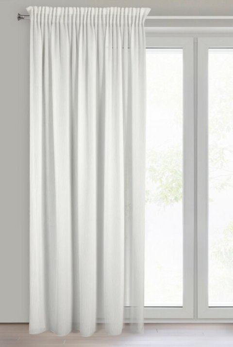 Firana 135x270 Melin biała gotowa na taśmie Eurofirany