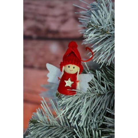 ZAWIESZKA ANIOŁEK CZERWONY 7CM