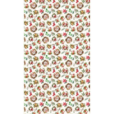 ŚWIĄTECZNY MIX Obrus NINA WODOODPORNA, 140x240cm, kolor 003 czerwony PBN277/KSP/C03/140240/1