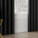 Zasłona gotowa typu blackout na przelotkach, szerokość 140cm x wysokość 250cm, kolor 846 czarny TD0015/ZGP/846/140250/1