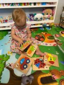 Puzzle drewniane edukacyjne klocki dla dzieci 15Mi