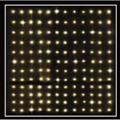 LAMPKI CHOINKOWE KURTYNA ŚWIETLNA ZEW/WEW 144 LED 120X120CM Z PILOTEM CIEPŁY BIAŁY