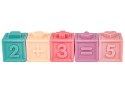 Edukacyjny zestaw klocków dla malucha, Miękkie Klocki, Cyferki, Figury geometryczne, Kształty 12 sztuk