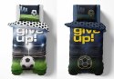 Pościel świecąca w ciemności 140x200 piłka nożna never give up 4640 A Fluo 10