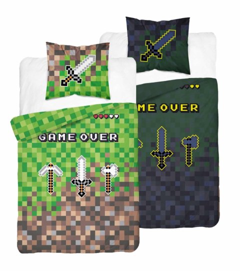 Pościel świecąca w ciemności 160x200 minecraft piksele 4577 A Fluo 10