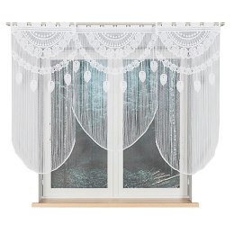 RANI Makrama żakardowa gotowa, szerokość 80 x wysokość 120cm, kolor 001 biały 001474/PBL/001/080120/1