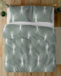 Pościel bawełniana 160x200 zielona biała geometria 5253 B Bawełna 48