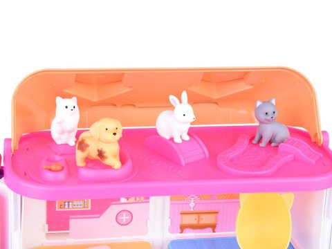 Domek rozkładany dla zwierząt Pet house zestaw z figurkami akces ZA5420