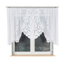 POLA Firanka żakardowa gotowa, szerokość 250 x wysokość 130cm, kolor 001 biały 019368/FBL/001/250130/1