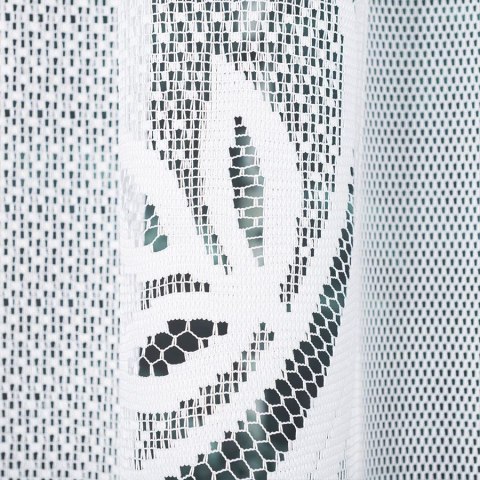 POLA Firanka żakardowa gotowa, szerokość 250 x wysokość 130cm, kolor 001 biały 019368/FBL/001/250130/1