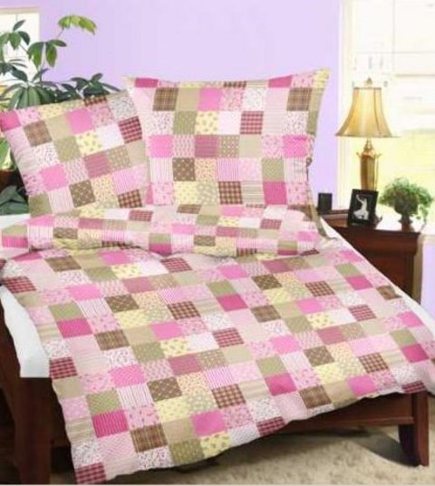 Pościel z kory 160x200 z jedną poszewką 70x80 58/1 Mostowiak zapinana na guziki