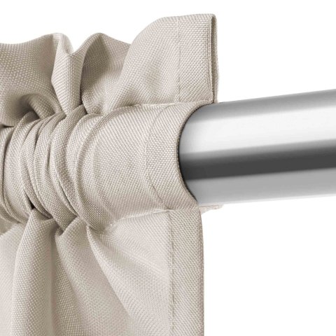 Zasłona gotowa 140x175 taupe na taśmie Viva do salonu