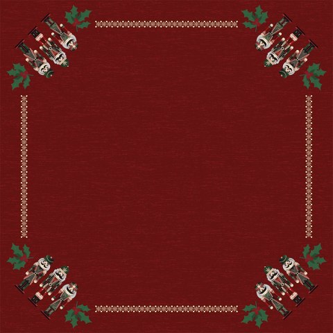 DZIADEK DO ORZECHÓW Serweta NINA WODOODPORNA, 79x79cm, kolor 003 czerwony (do wyczerpania zapasu) PBN014/KSP/C03/079079/1