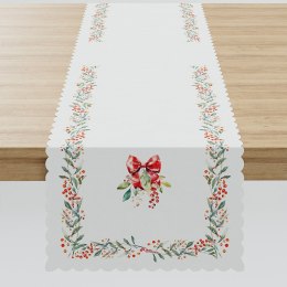 JARZĘBINA Bieżnik NINA WODOODPORNA, 38x160cm, kolor 002 biały (do wyczerpania zapasu) P00164/KSP/C01/038160/1