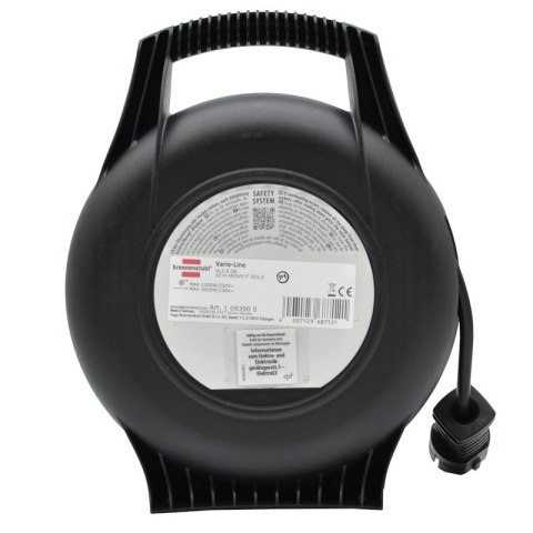 Przedłużacz bębnowy Vario Line 10m 4 gniazda czarny Brennenstuhl 1093900