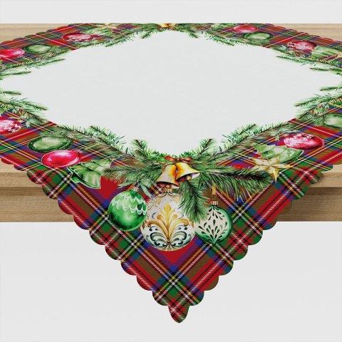 Serweta świąteczna 79x79 Bombki czerwona PBN274/KSP/C03/079079/1