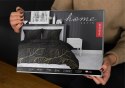 Pościel satynowa 180x200 Czarna złote liście 4815 A Home Satin 58